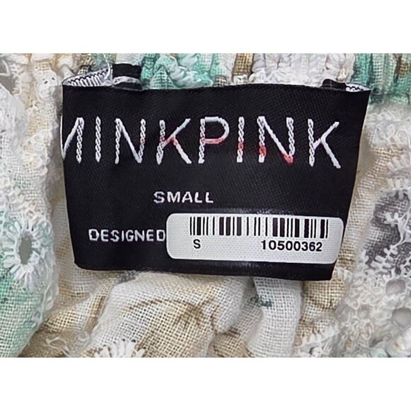 Women's - MINKPINK Irwin Eyelet Floral Top, Size Small - Picture 6 of 7